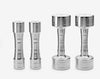CKeep Electroplating Dumbbell 4kg Household Fitness Exercise to Build Muscle Male Integral Bamboo Joint Design Silver